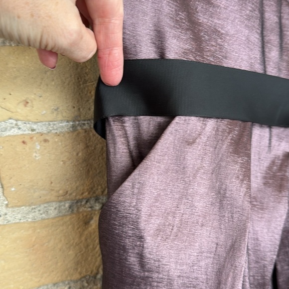 Max & Cleo Elegant Purple Dress with Embellished Waist - Picture 3 of 7